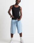 JORTS STONE WASHED CLEAR