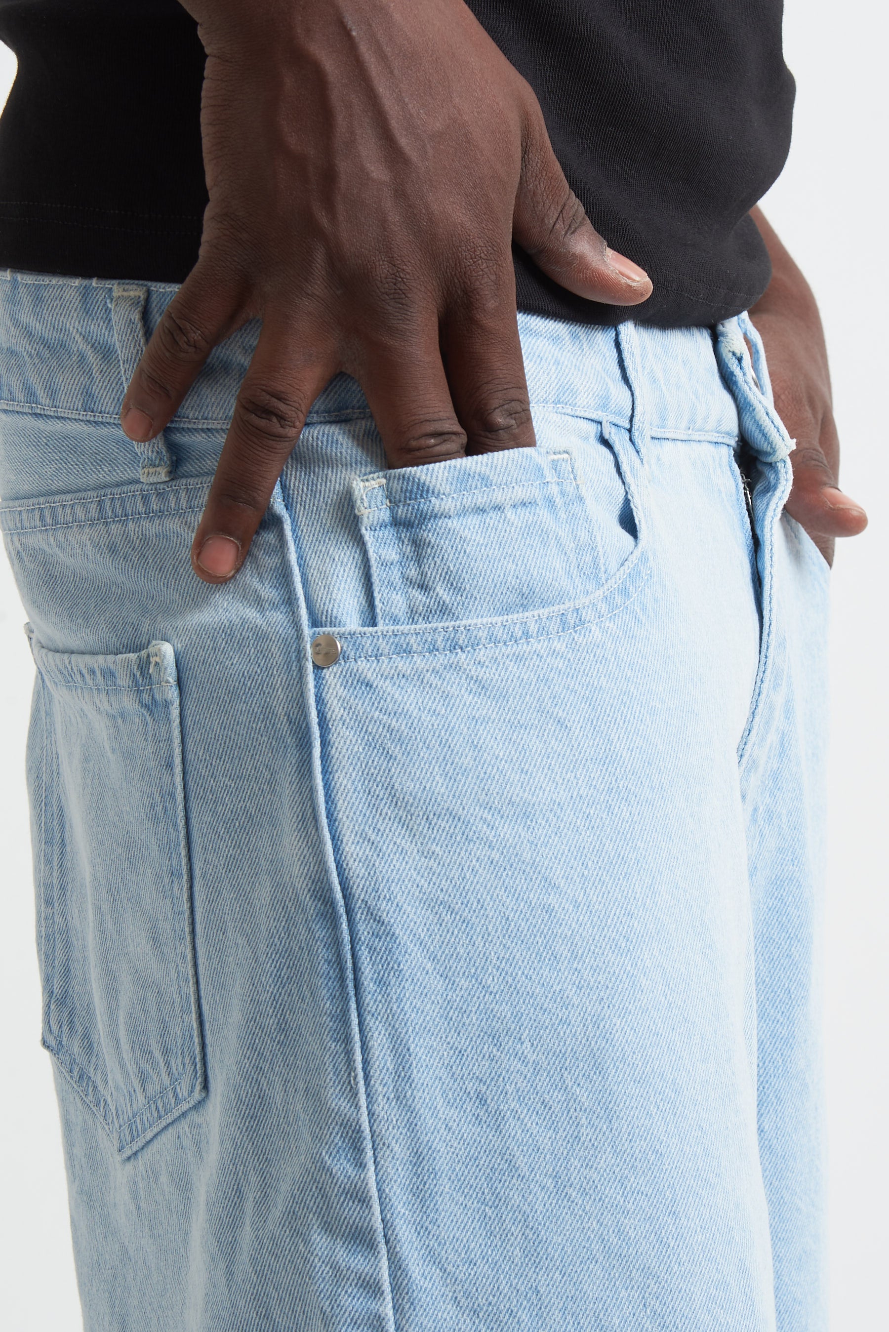 JORTS STONE WASHED CLEAR