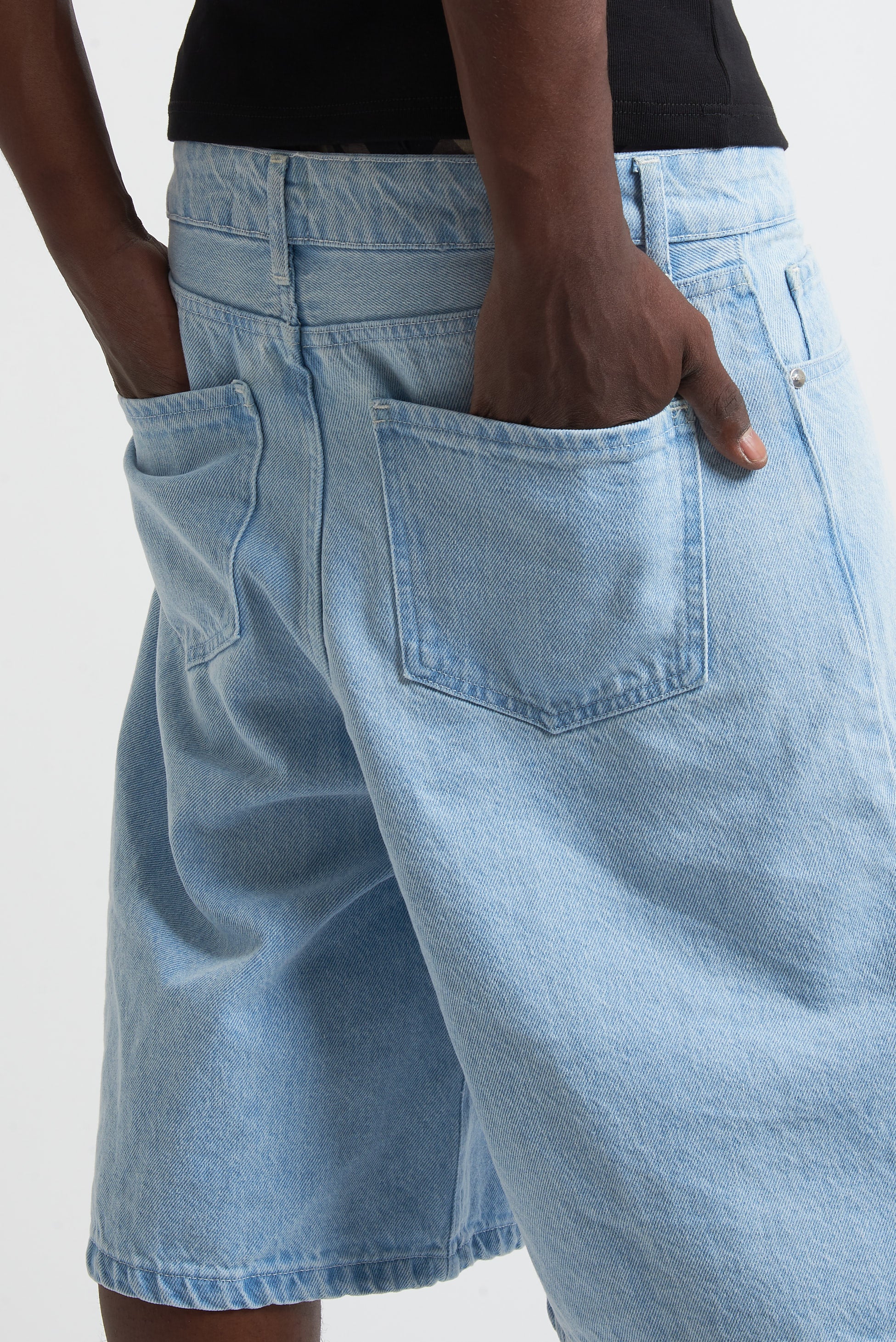 JORTS STONE WASHED CLEAR
