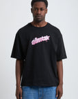 TEE WRITTEN PINK BLACK