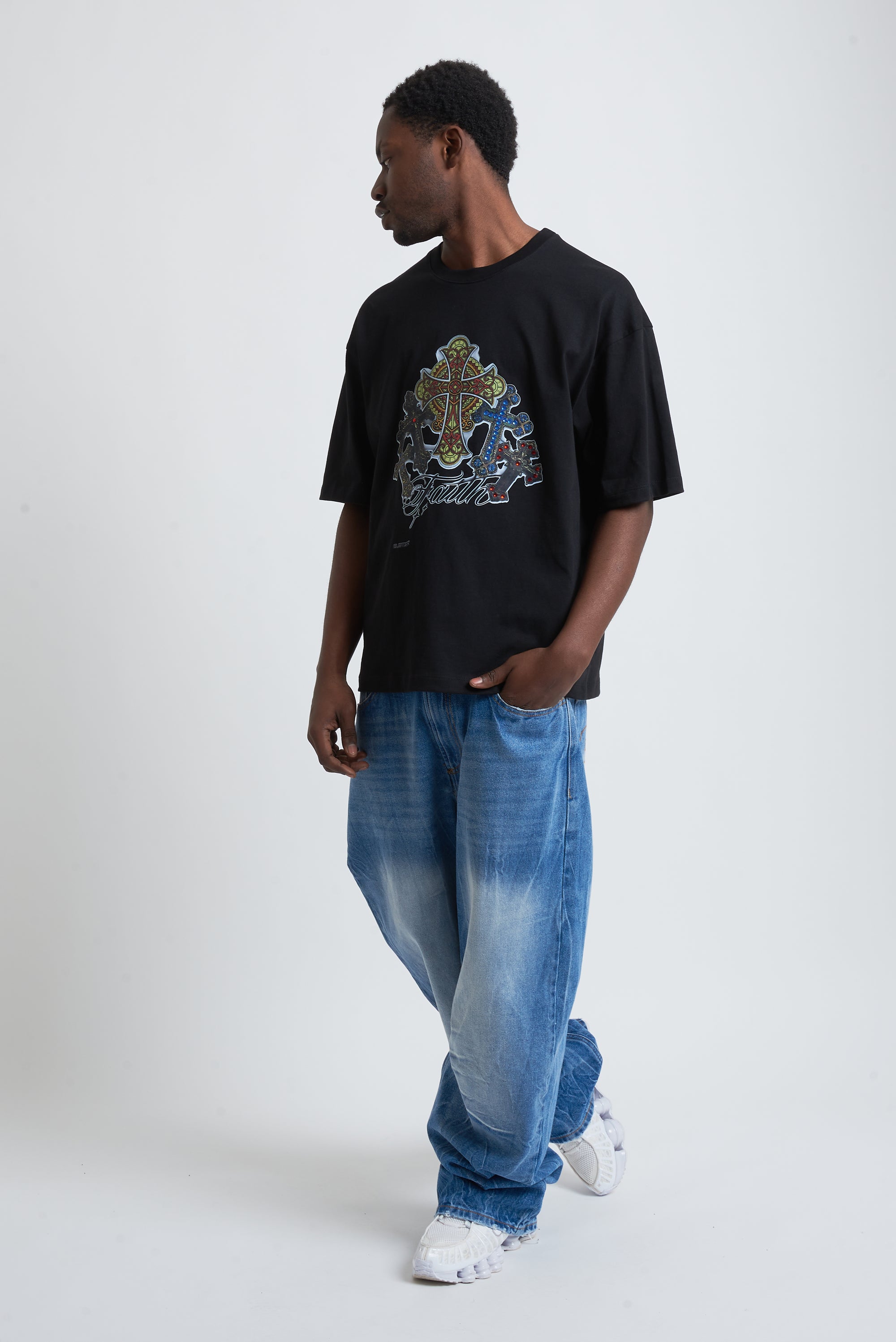 TEE BYZANTINE CROSSES BLACK