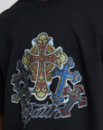 TEE BYZANTINE CROSSES BLACK