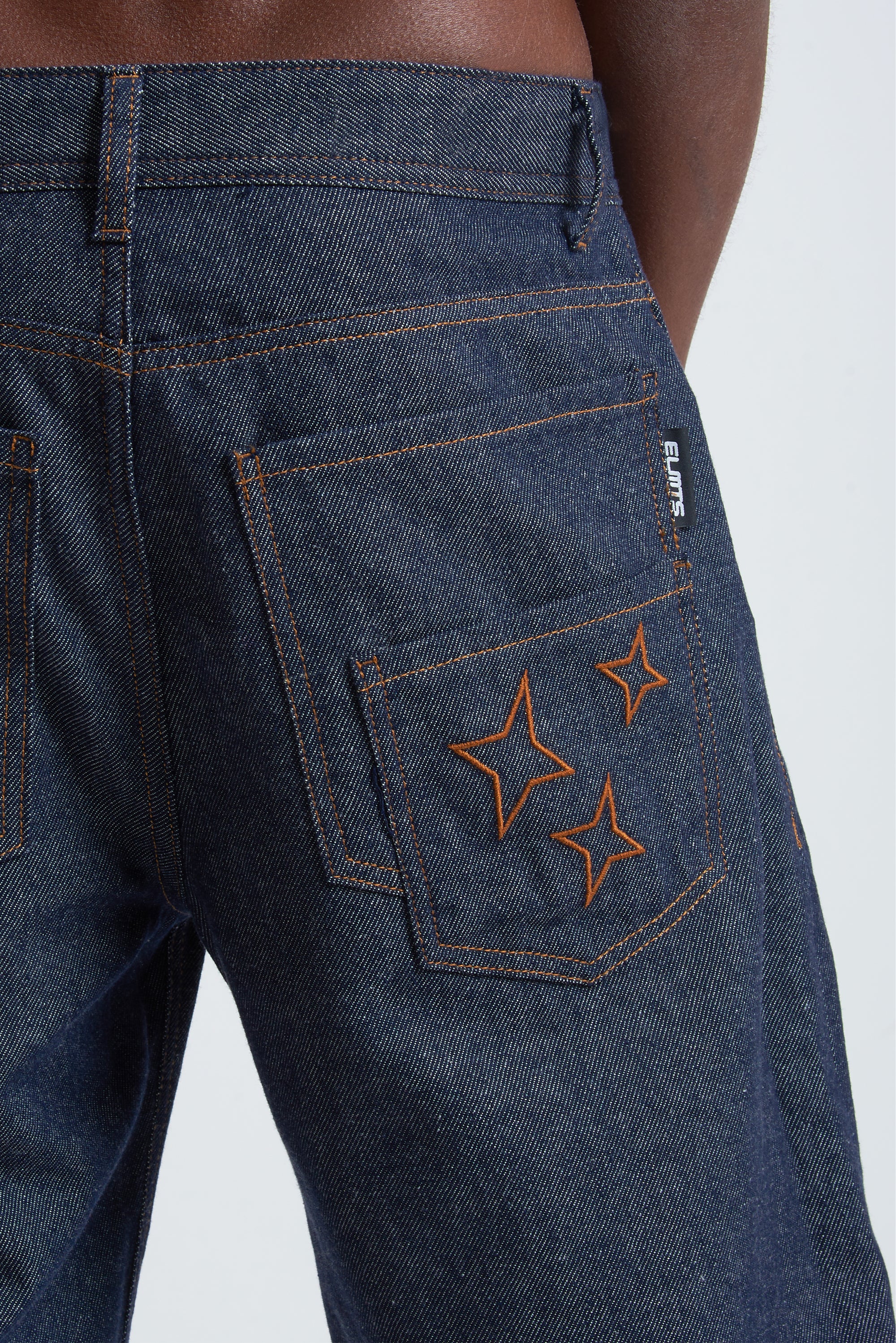 RAW DENIM BAGGY DOUBLE TWO IN ONE BLUE