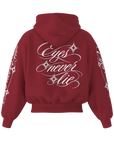 Hoodie Eyes Never Lie BORDEAUX