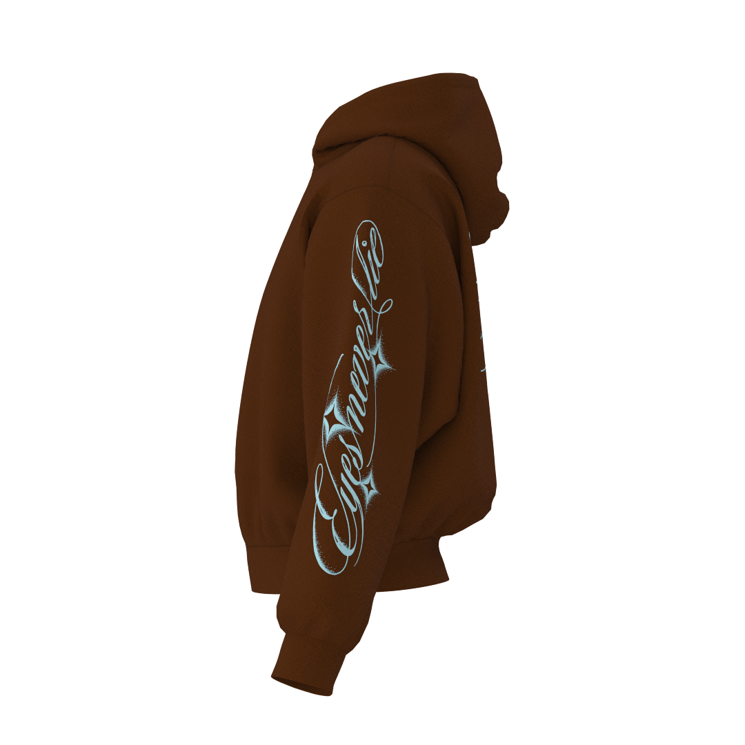 Hoodie Eyes Never Lie CHOCO SKY