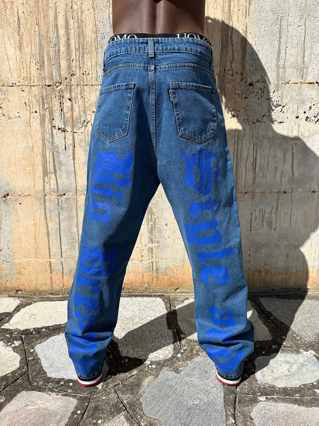 DENIM BAGGY BLUE-ROYAL