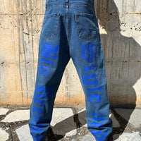 DENIM BAGGY BLUE-ROYAL