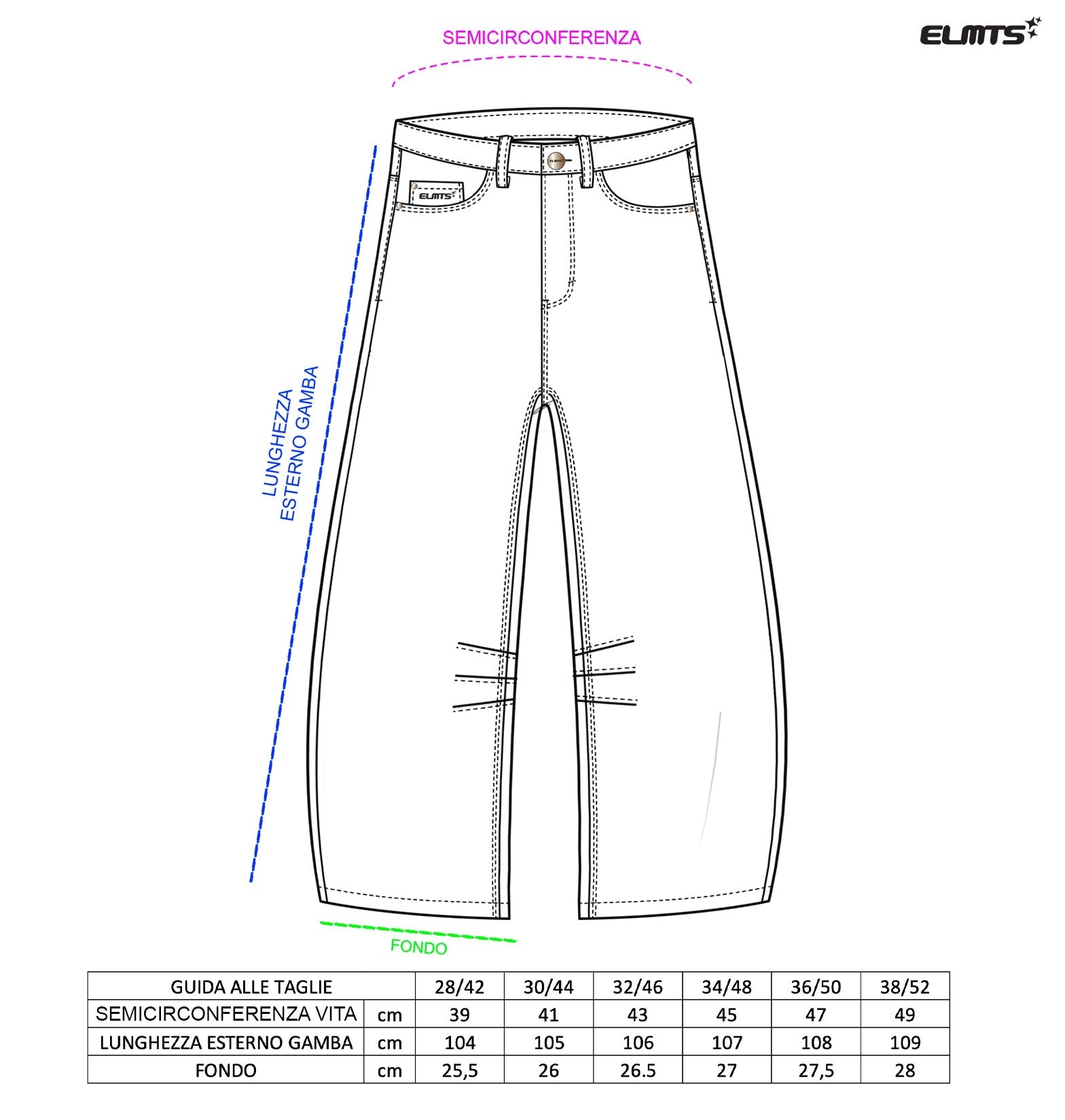 DENIM BAGGY CLEAR THUNDER