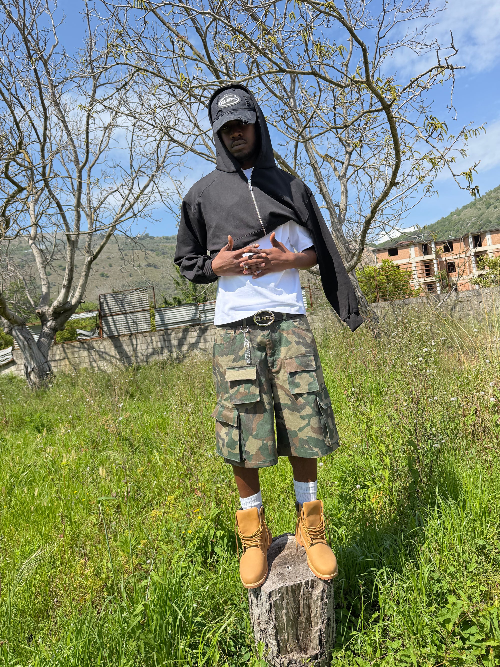 JORTS CARGO MILITARY GREEN