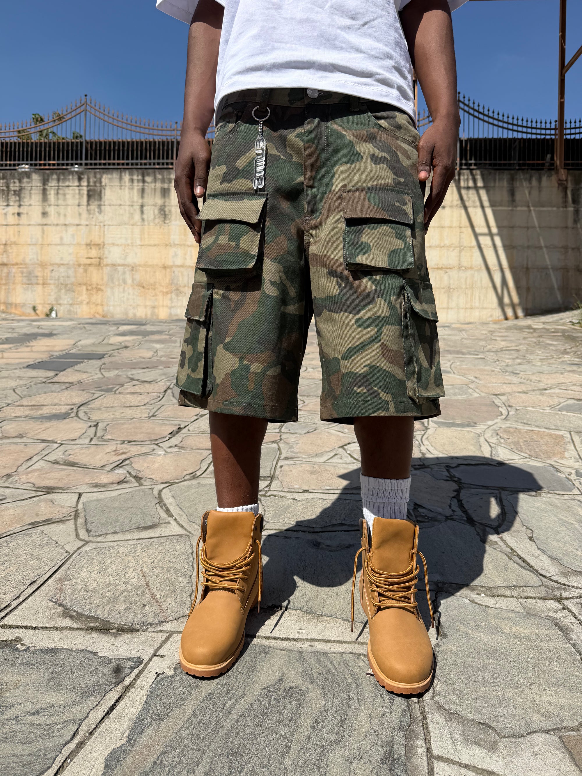 JORTS CARGO MILITARY GREEN