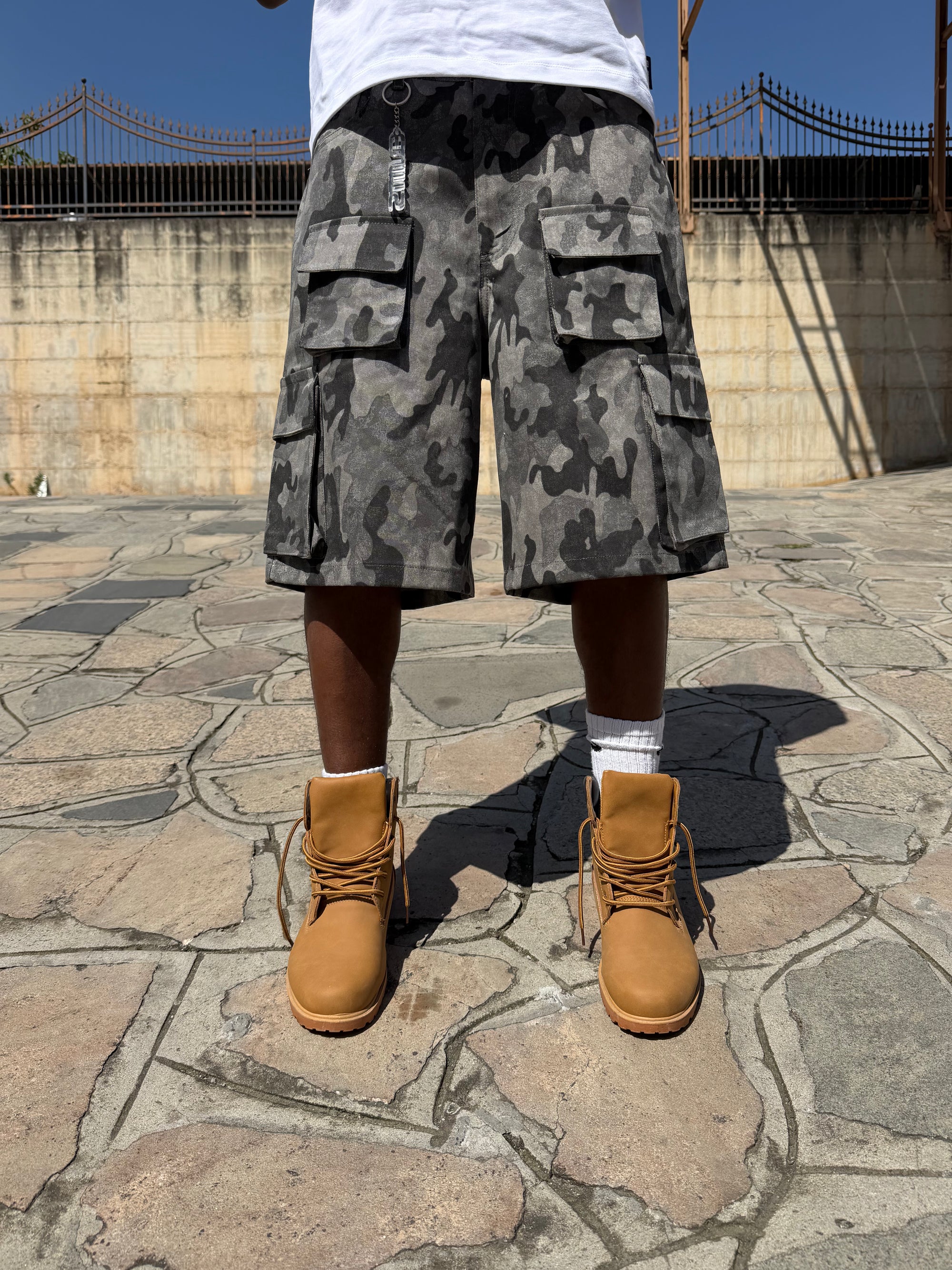 JORTS CARGO MILITARY BLACK