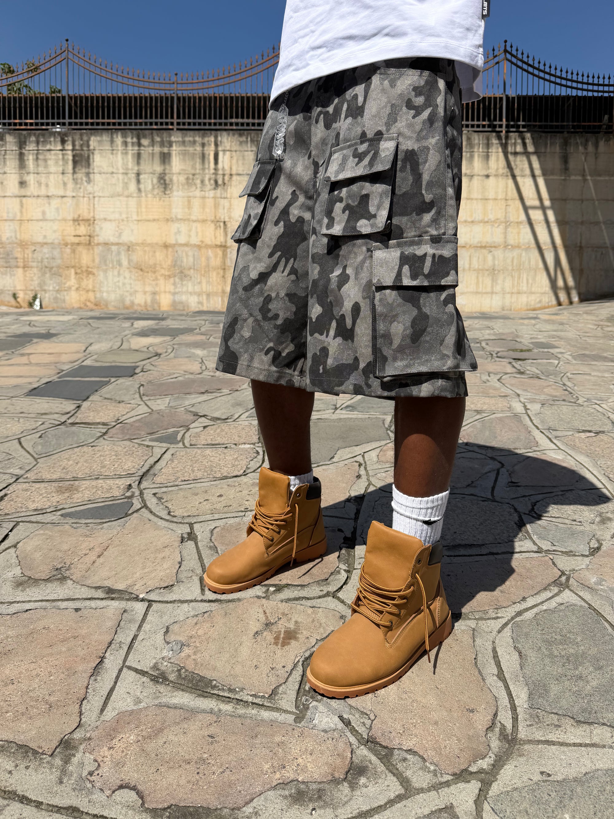 JORTS CARGO MILITARY BLACK