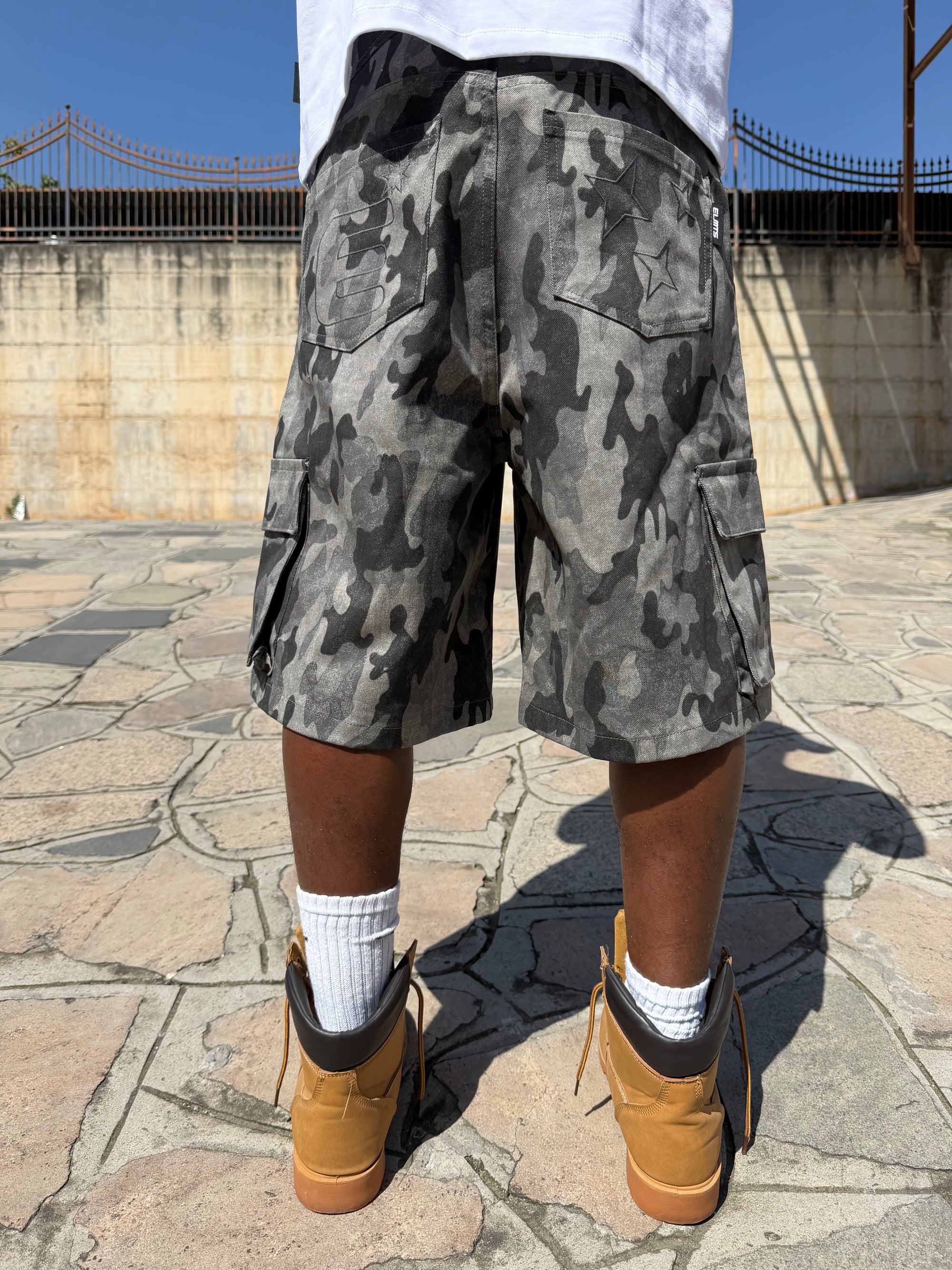JORTS CARGO MILITARY BLACK