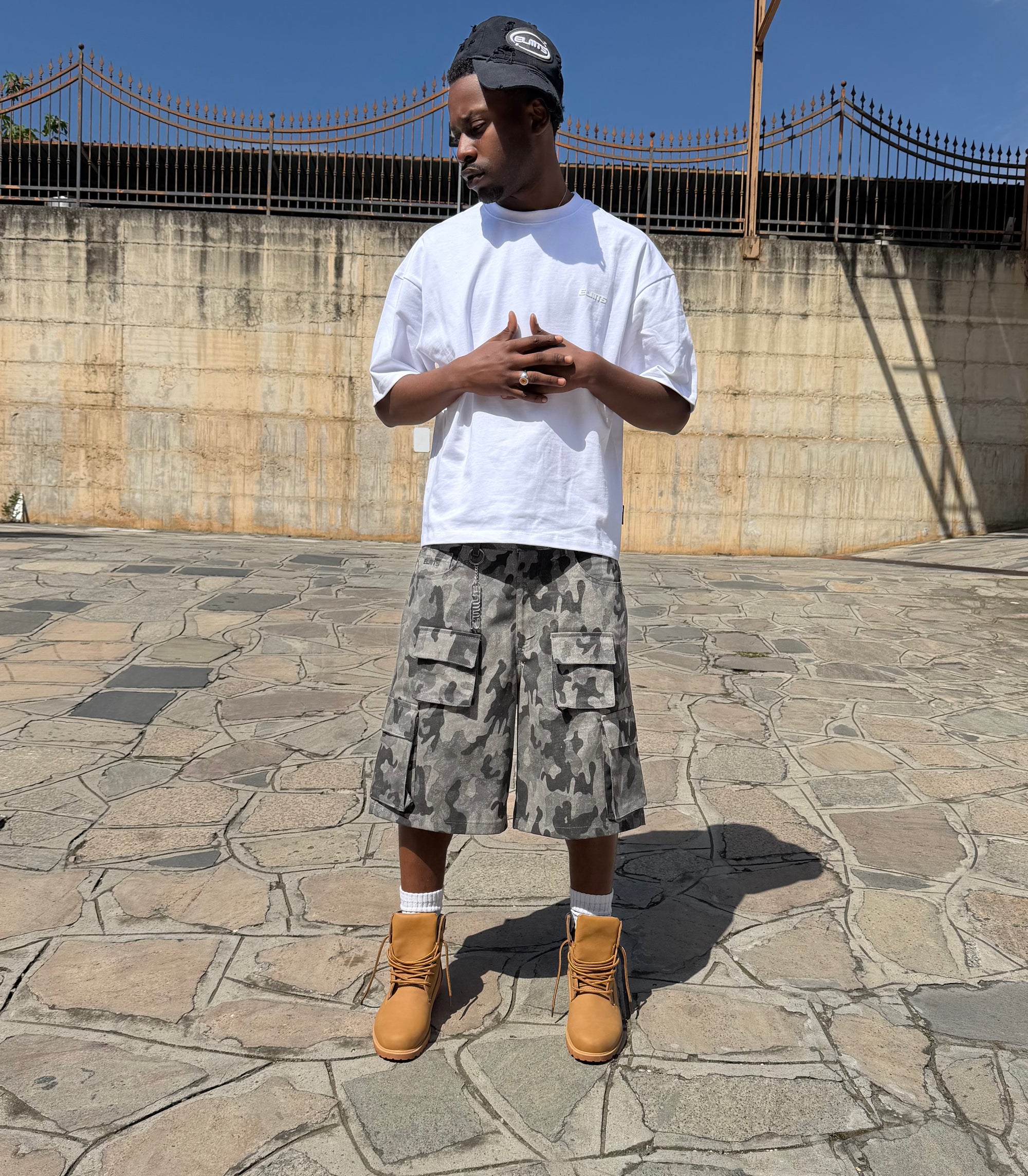 JORTS CARGO MILITARY BLACK