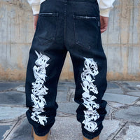 BAGGY DENIM BLACK WRITER