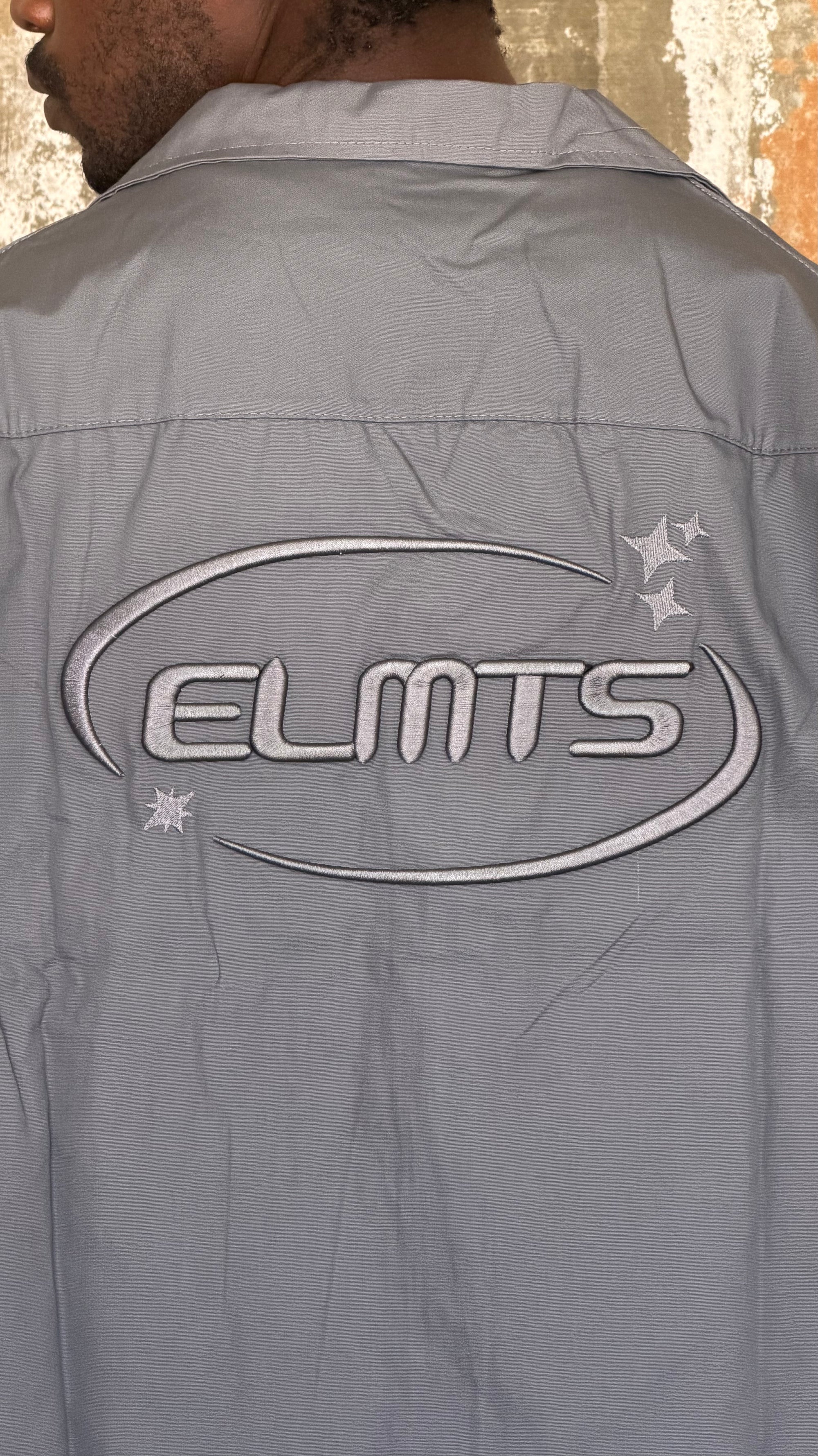 JACKET EMBROIDERED PIOMBO
