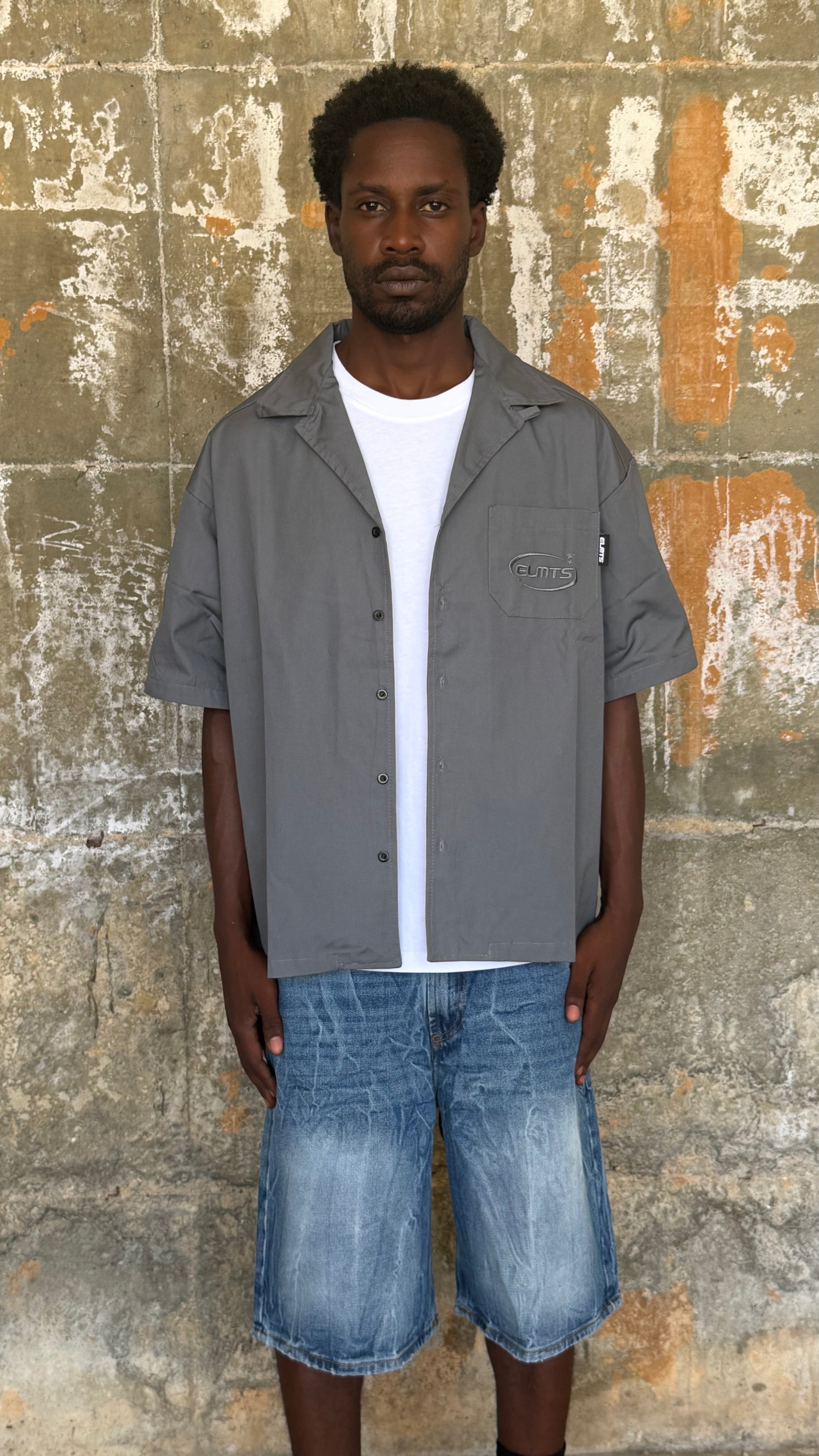 JACKET EMBROIDERED PIOMBO