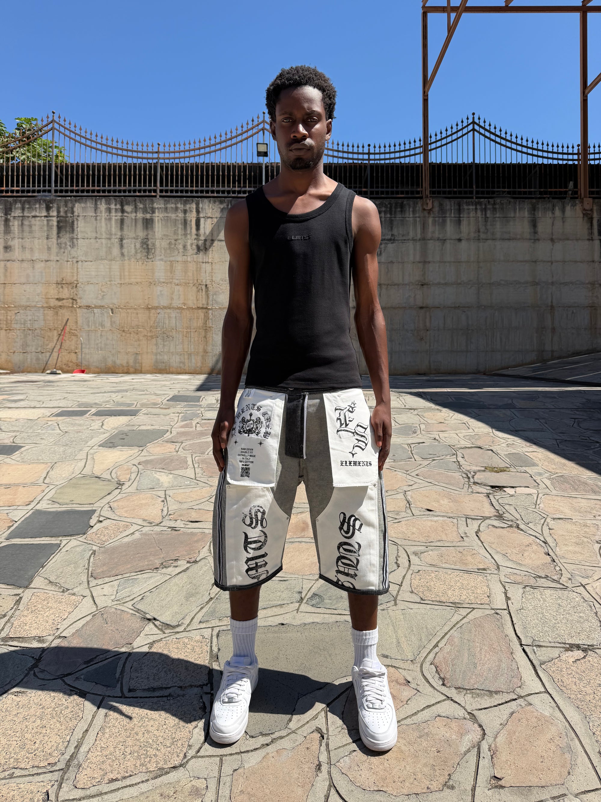 JORTS RAW DENIM  DOUBLE TWO IN ONE