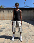 JORTS RAW DENIM  DOUBLE TWO IN ONE