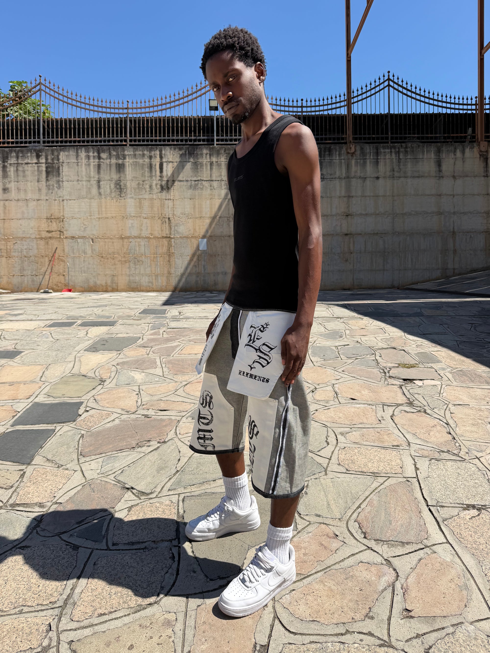 JORTS RAW DENIM  DOUBLE TWO IN ONE