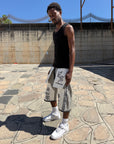 JORTS RAW DENIM  DOUBLE TWO IN ONE
