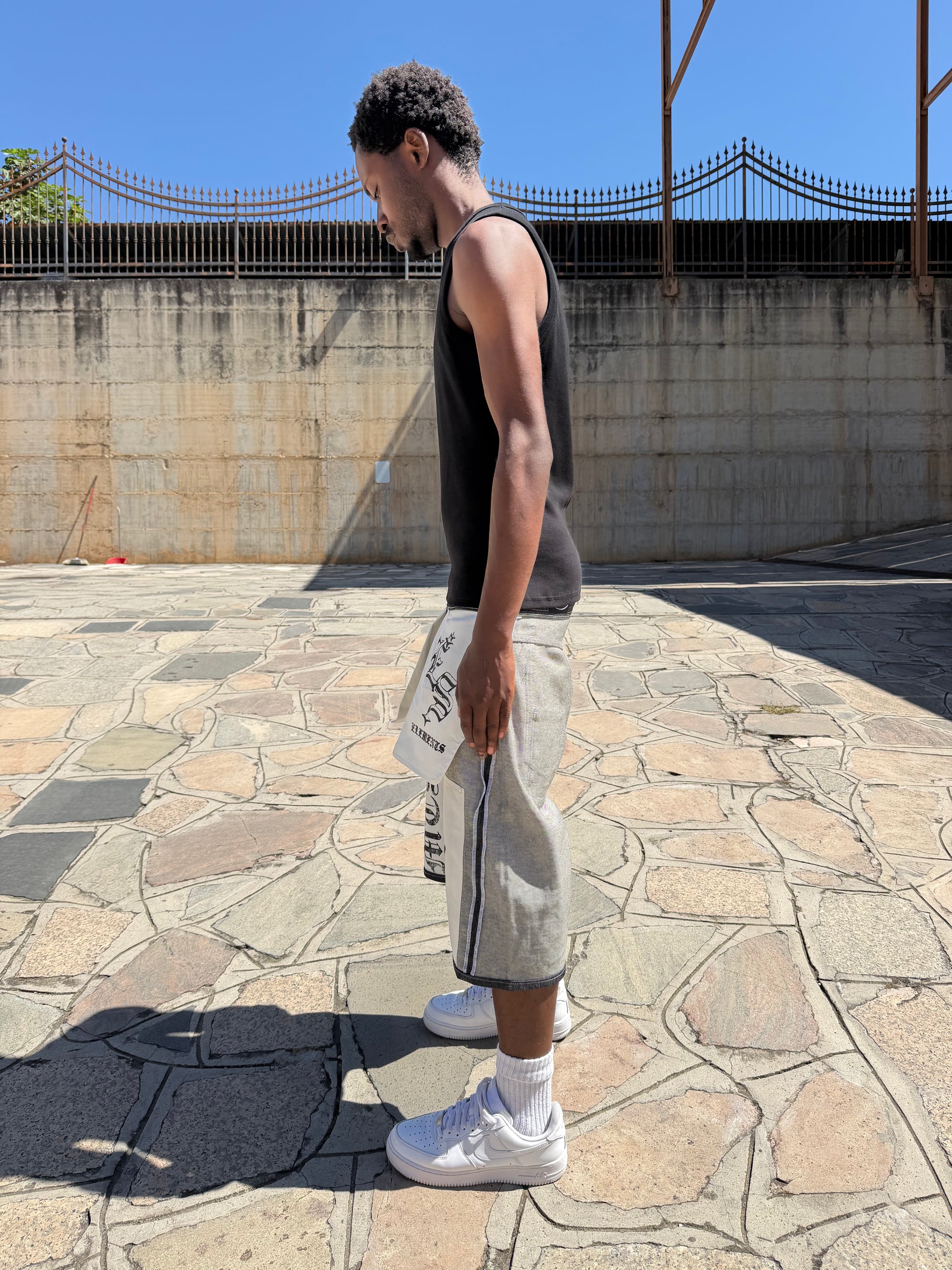 JORTS RAW DENIM  DOUBLE TWO IN ONE
