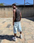 JORTS STONE WASHED CLEAR