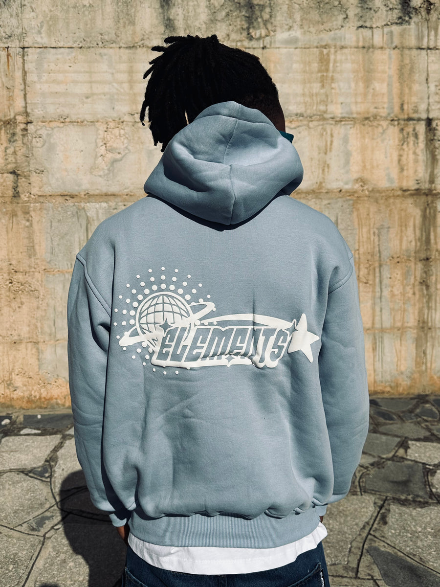 PERFECT HOODIE POLICOT WORLD LINE SKY\WHITE