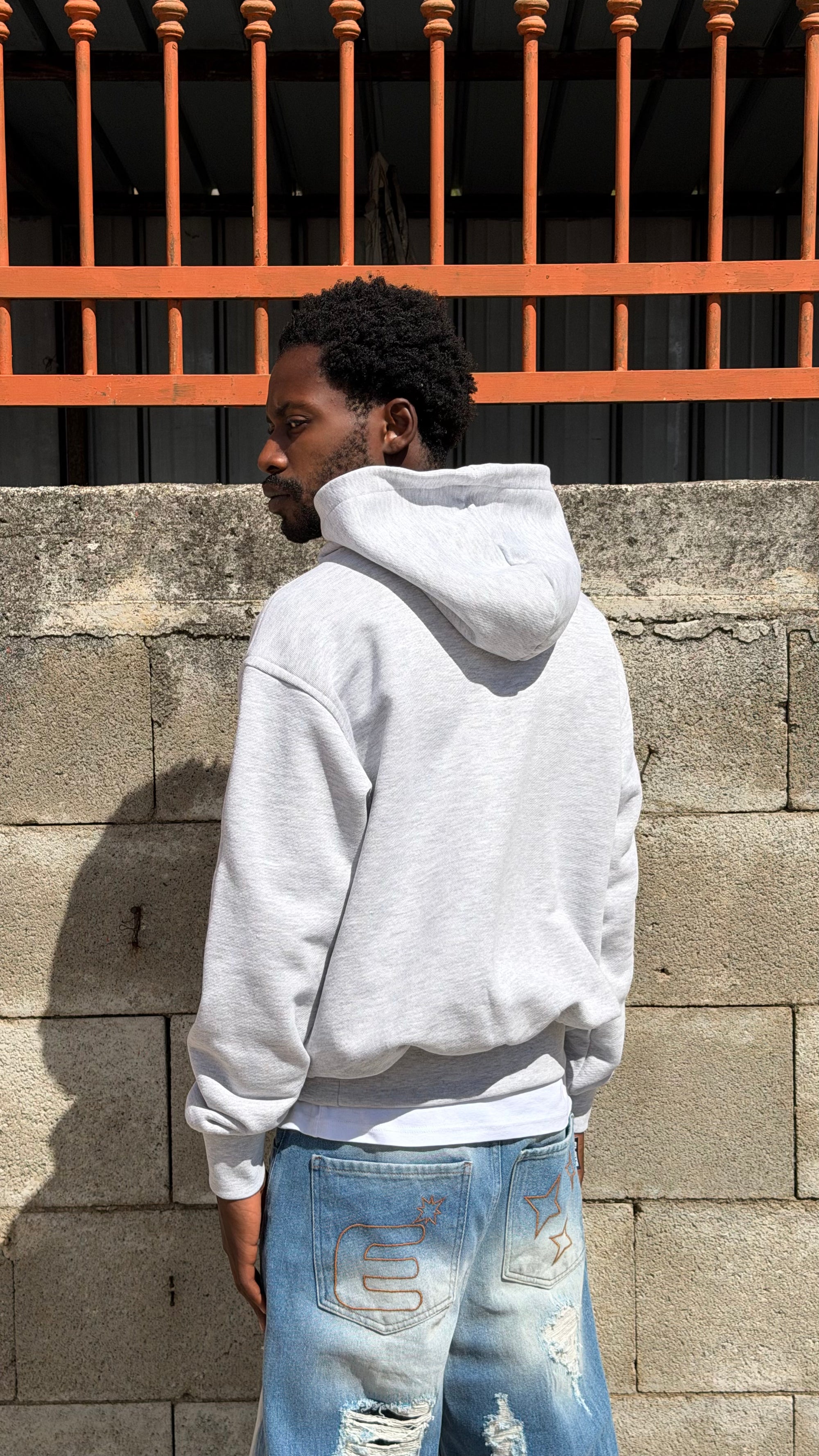 STRUCTURE HOODIE SMOKE