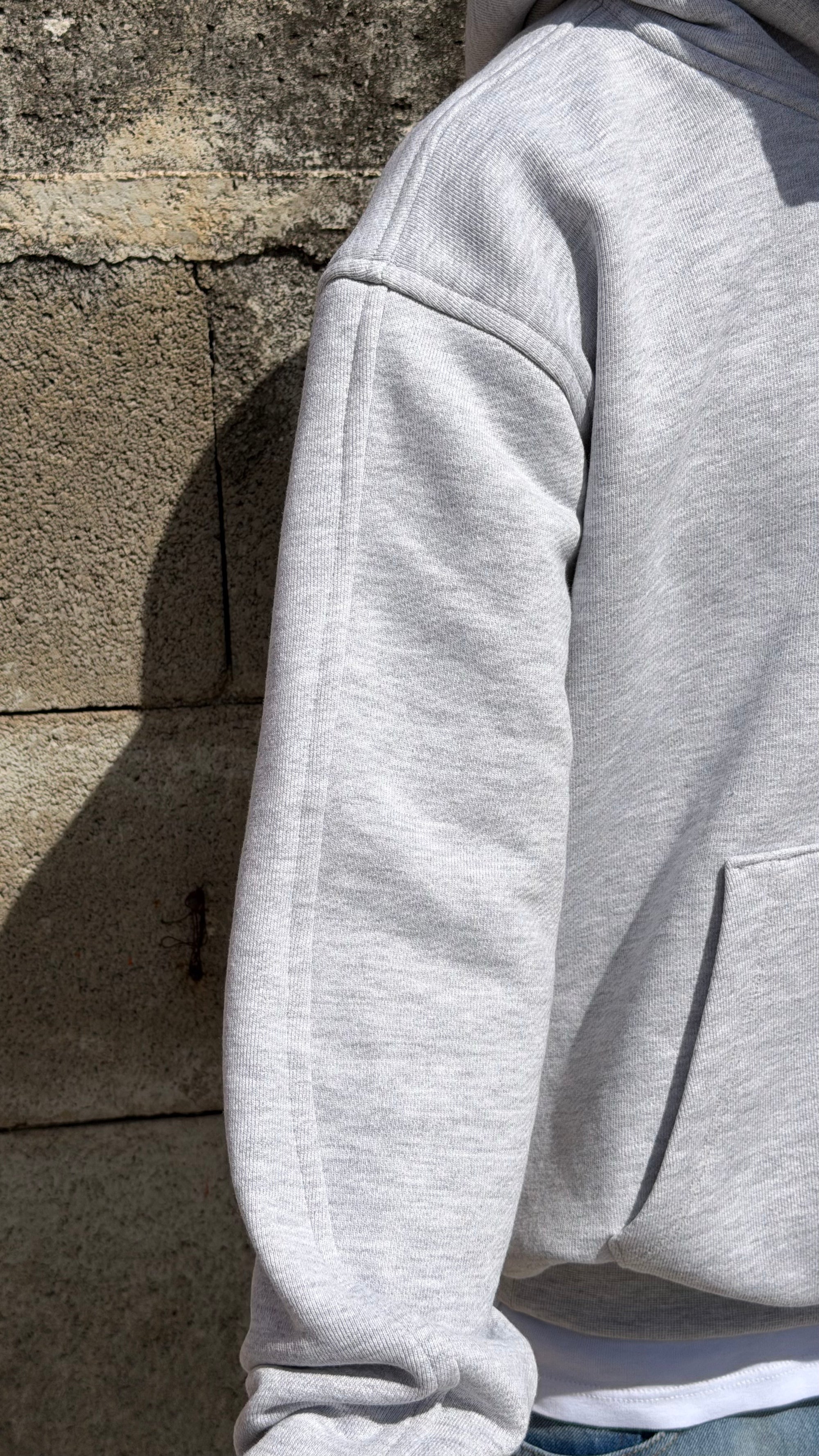 STRUCTURE HOODIE SMOKE