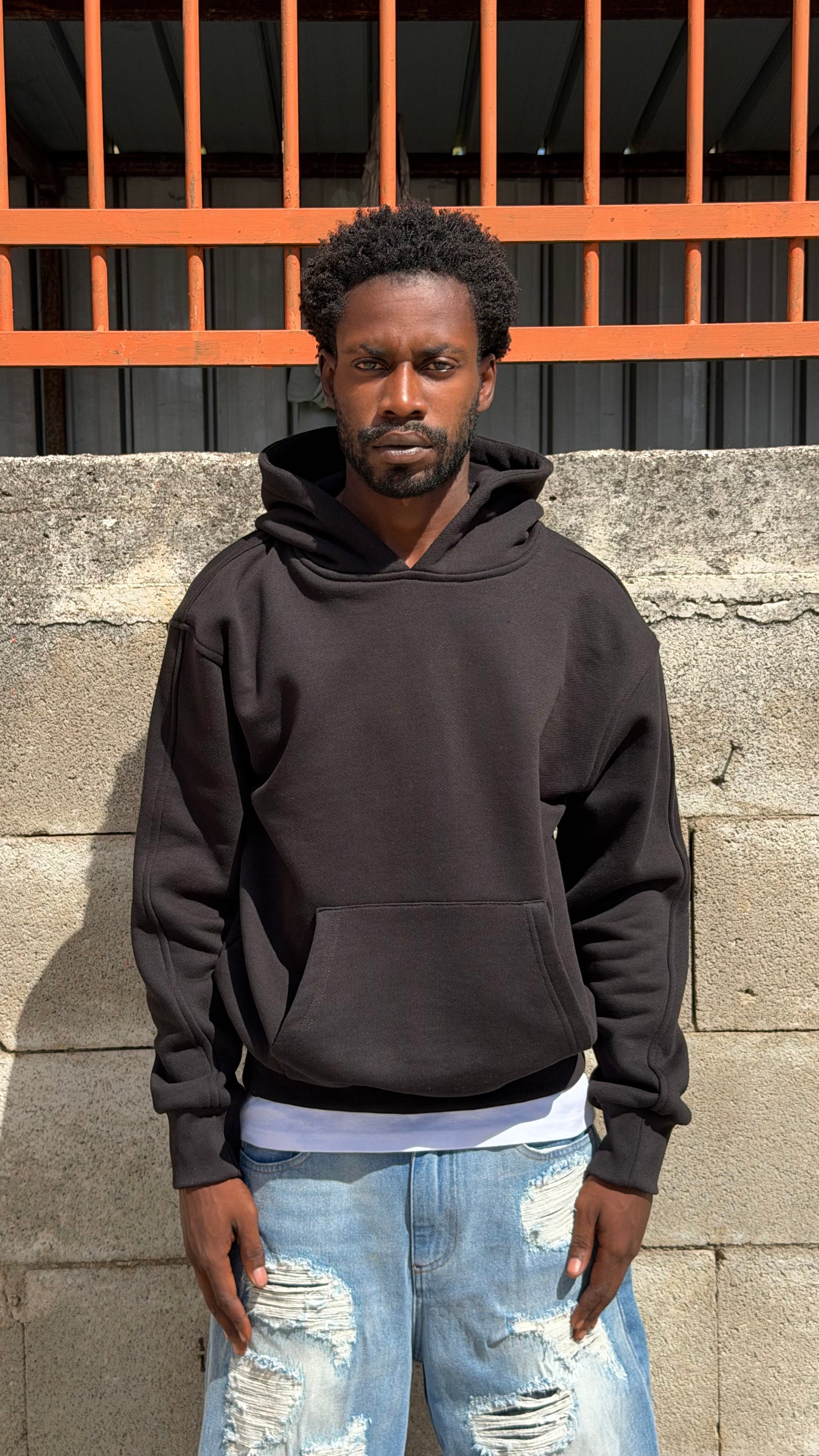 STRUCTURE HOODIE PITCH BLACK