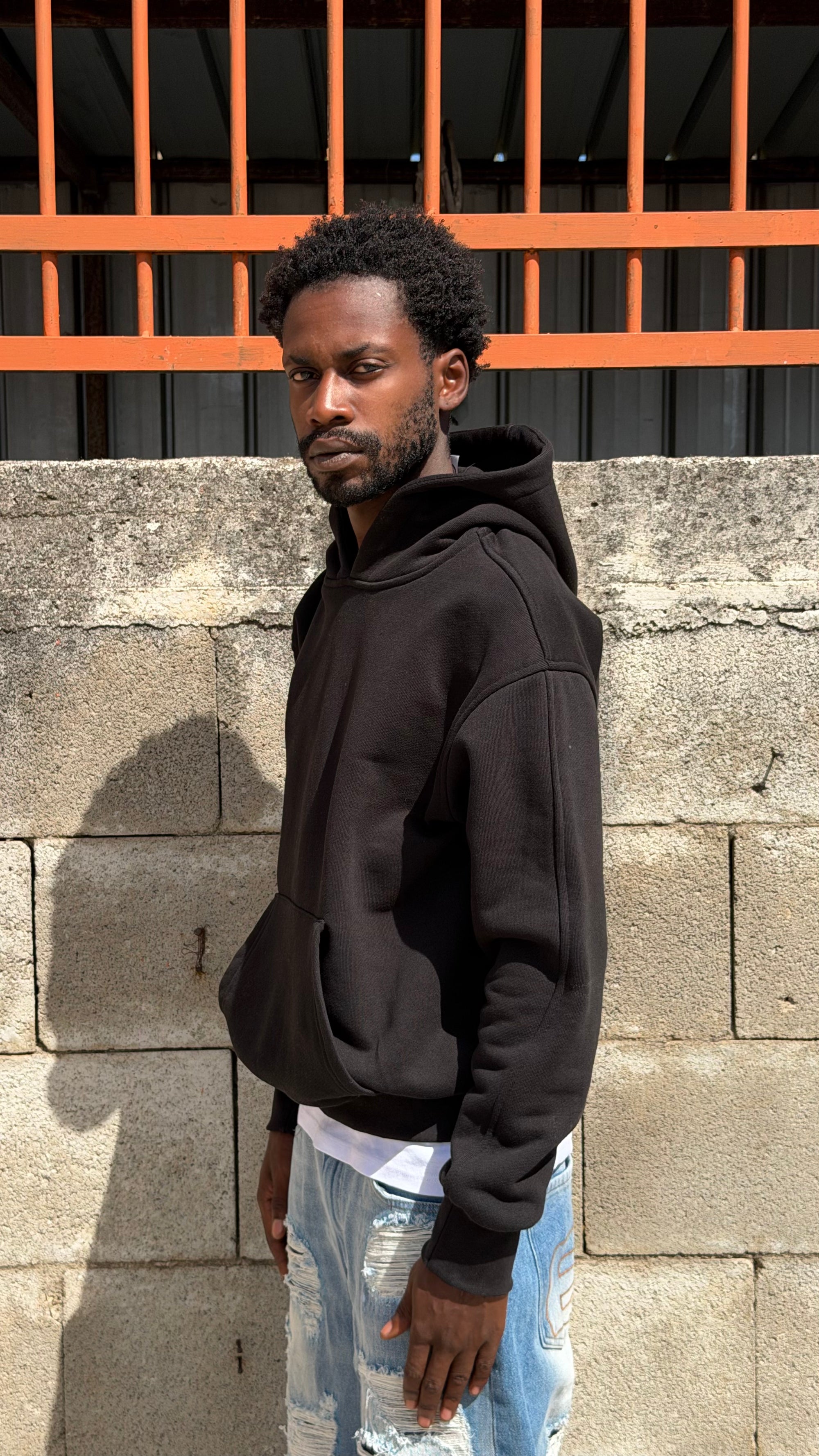 STRUCTURE HOODIE PITCH BLACK