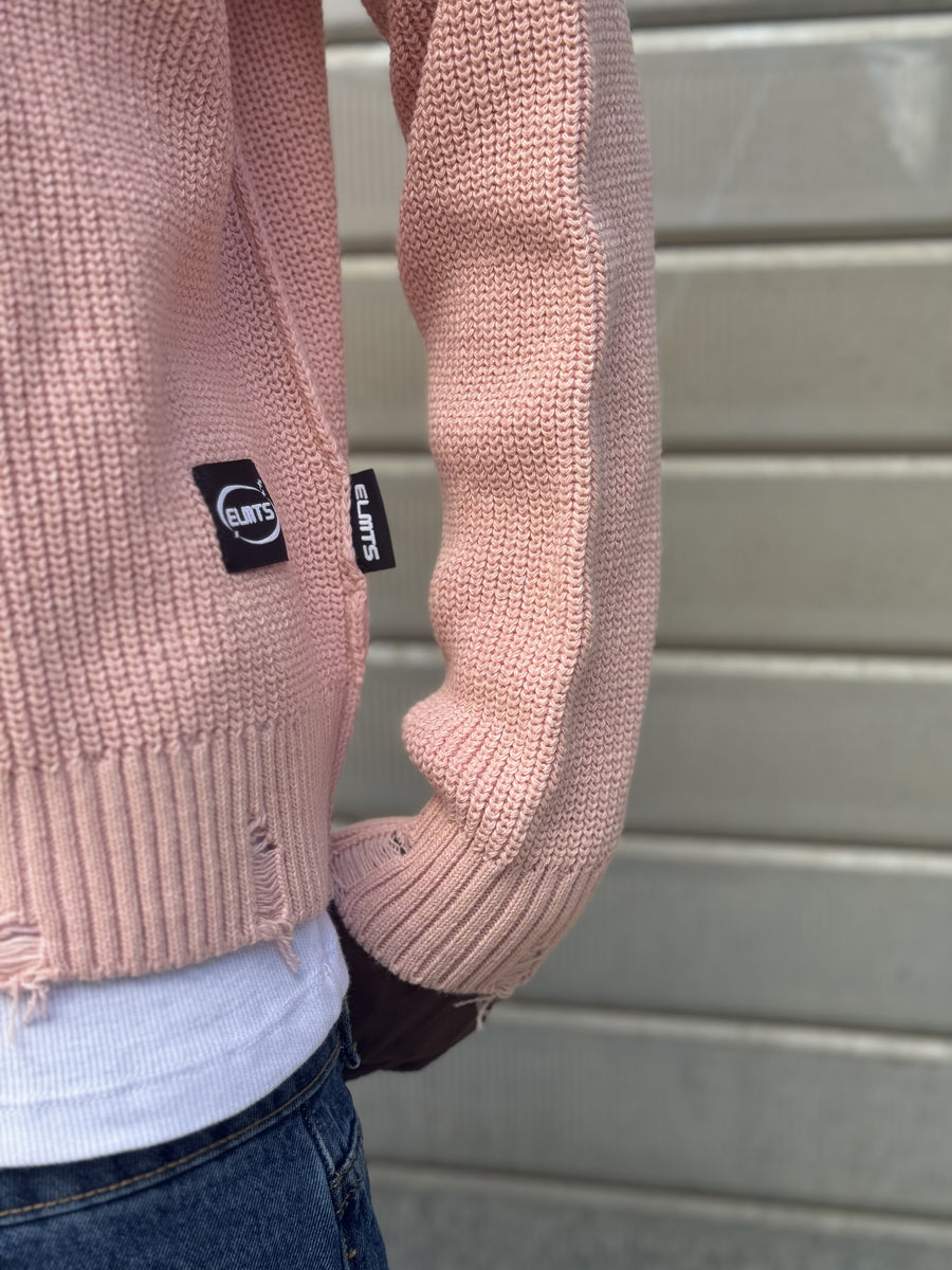 SWEATER crop Costa Inglese PINK