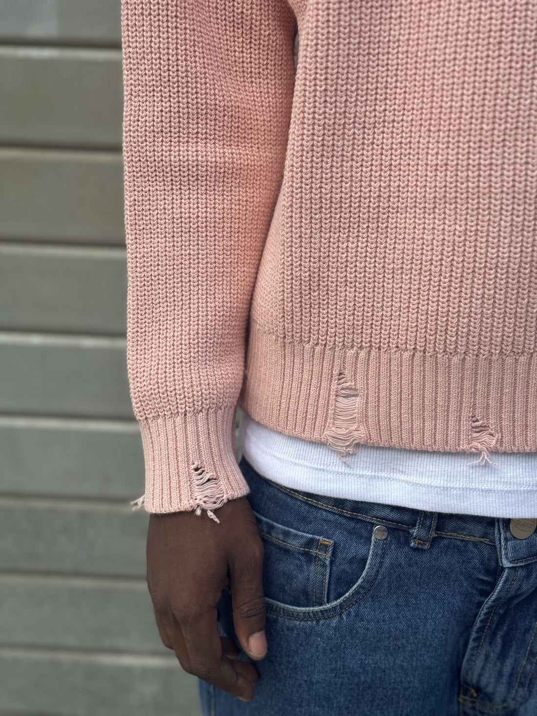 SWEATER crop Costa Inglese PINK