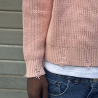 SWEATER crop Costa Inglese PINK