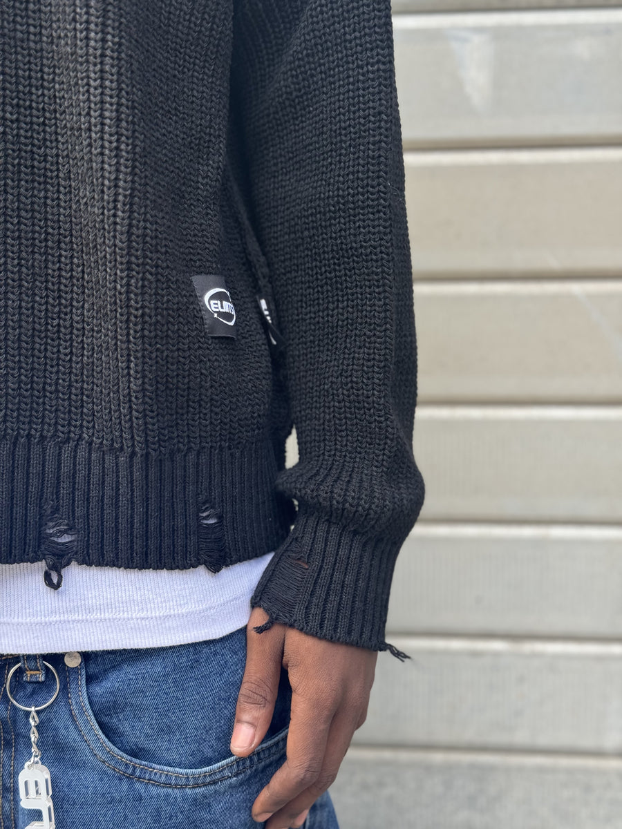 SWEATER crop Costa  Inglese  black