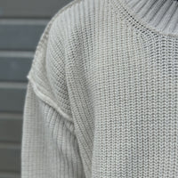 SWEATER crop Costa  Inglese WHITE