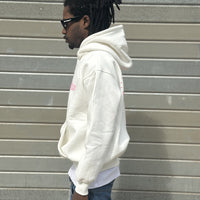 PERFECT HOODIE POLICOT WORLD LINE WHITE-PINK