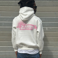 PERFECT HOODIE POLICOT WORLD LINE WHITE-PINK