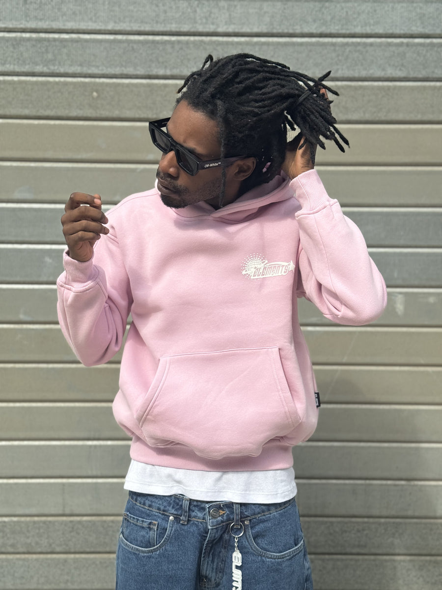 PERFECT HOODIE POLICOT WORLD LINE PINK/WHITE