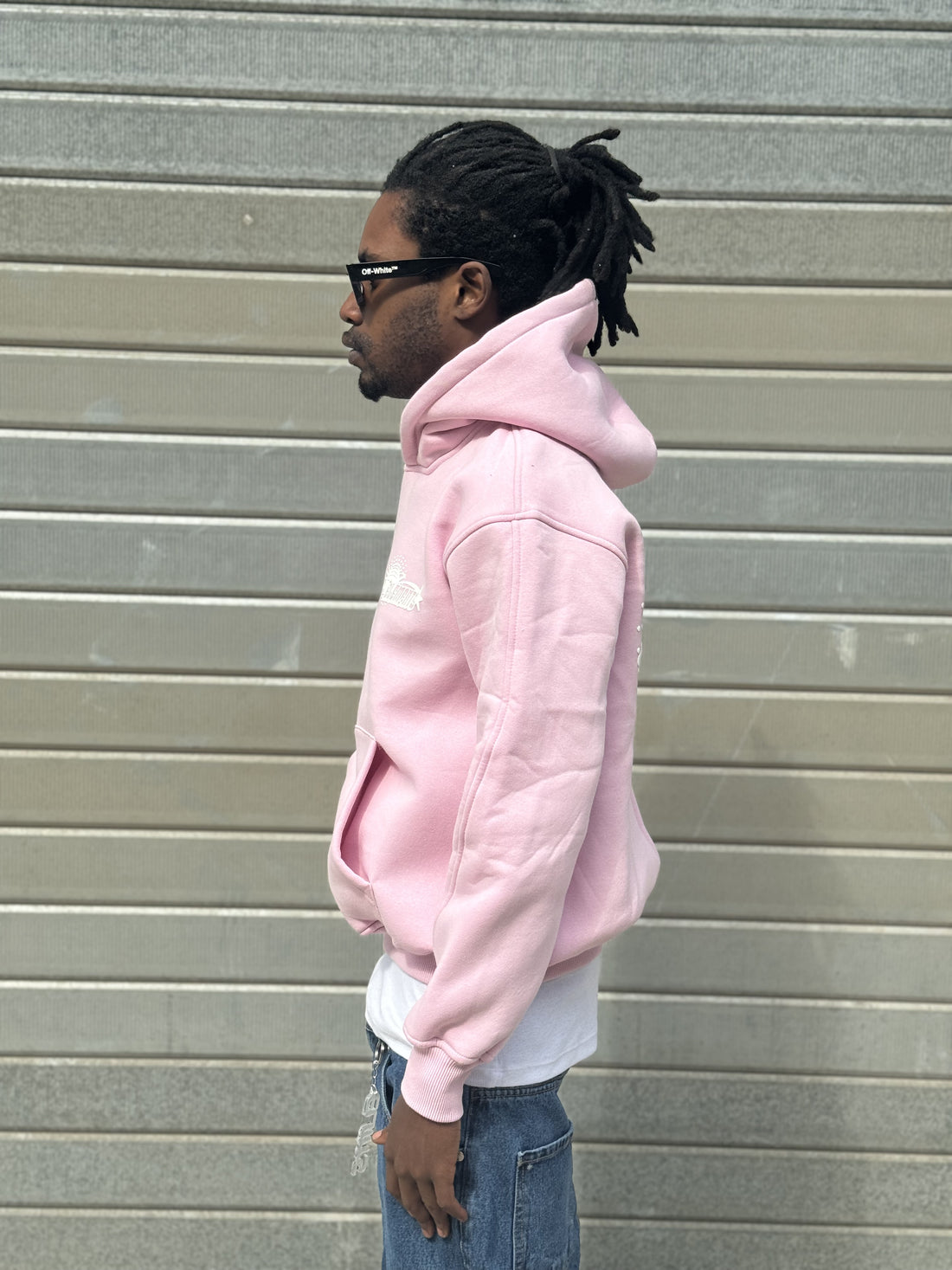 PERFECT HOODIE POLICOT WORLD LINE PINK/WHITE