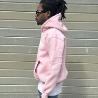 PERFECT HOODIE POLICOT WORLD LINE PINK/WHITE