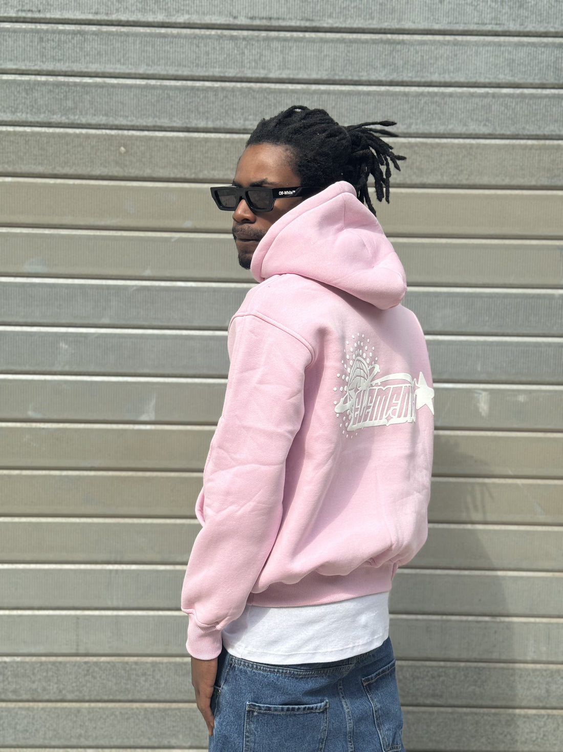 PERFECT HOODIE POLICOT WORLD LINE PINK/WHITE