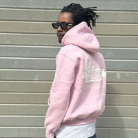 PERFECT HOODIE POLICOT WORLD LINE PINK/WHITE