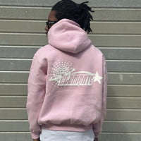 PERFECT HOODIE POLICOT WORLD LINE PINK/WHITE