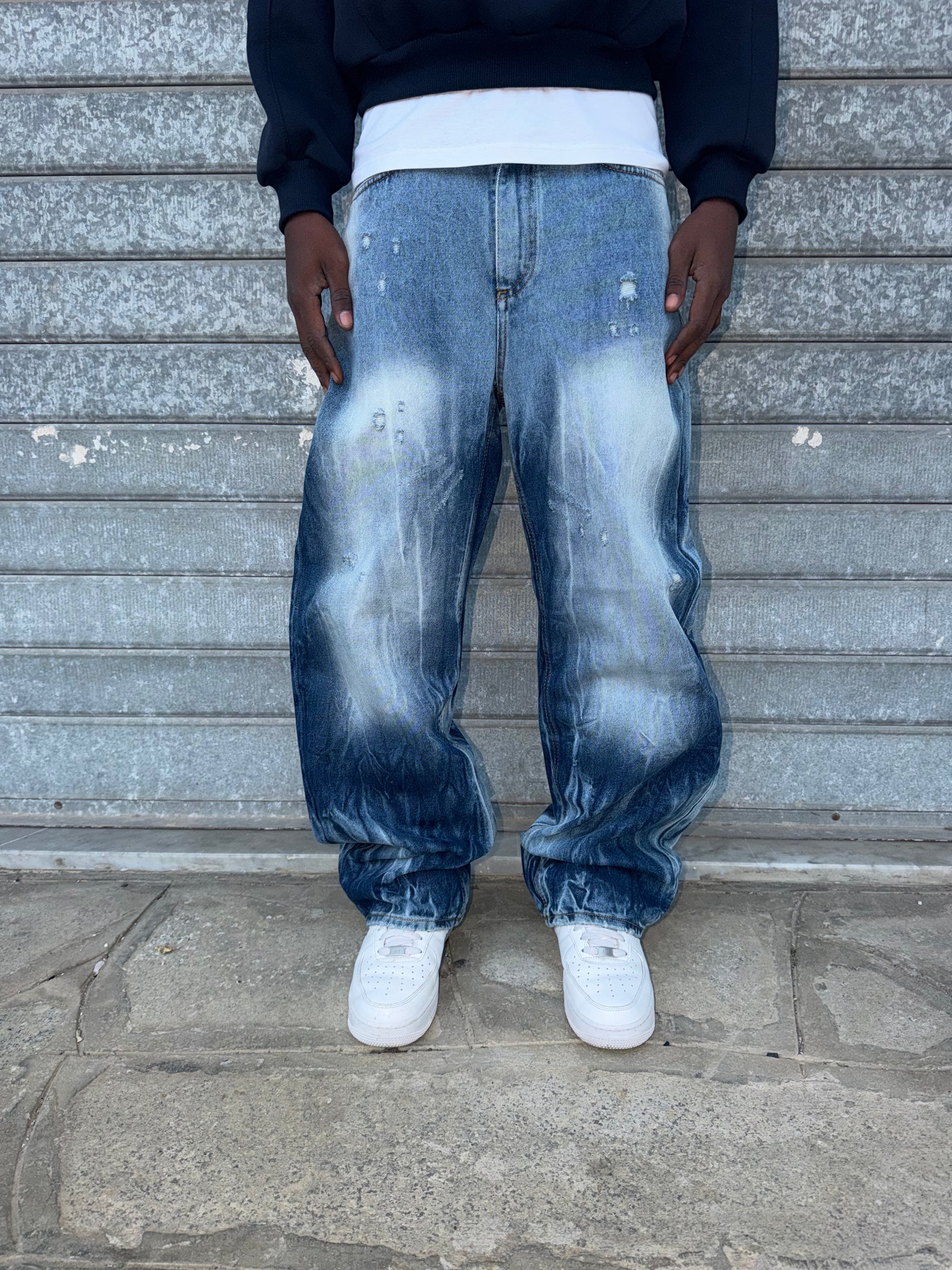 DENIM BAGGY  LIGHTNING