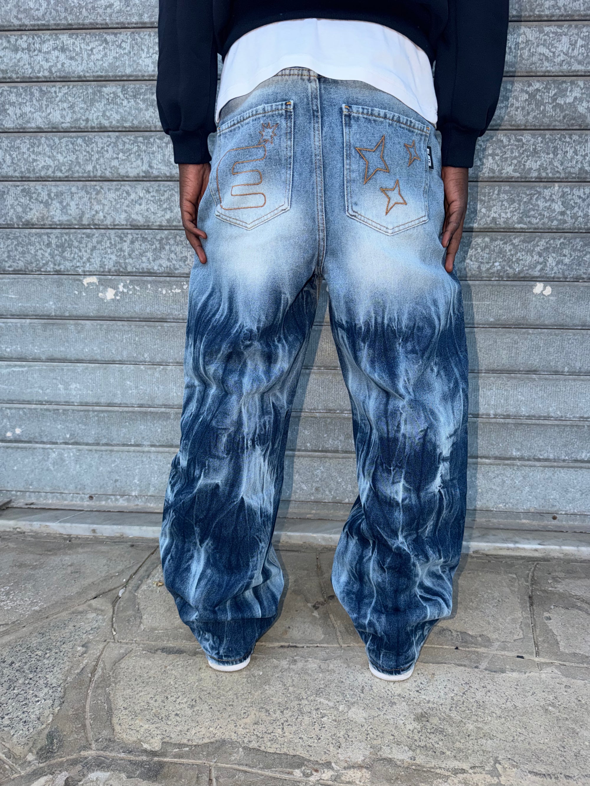 DENIM BAGGY  LIGHTNING