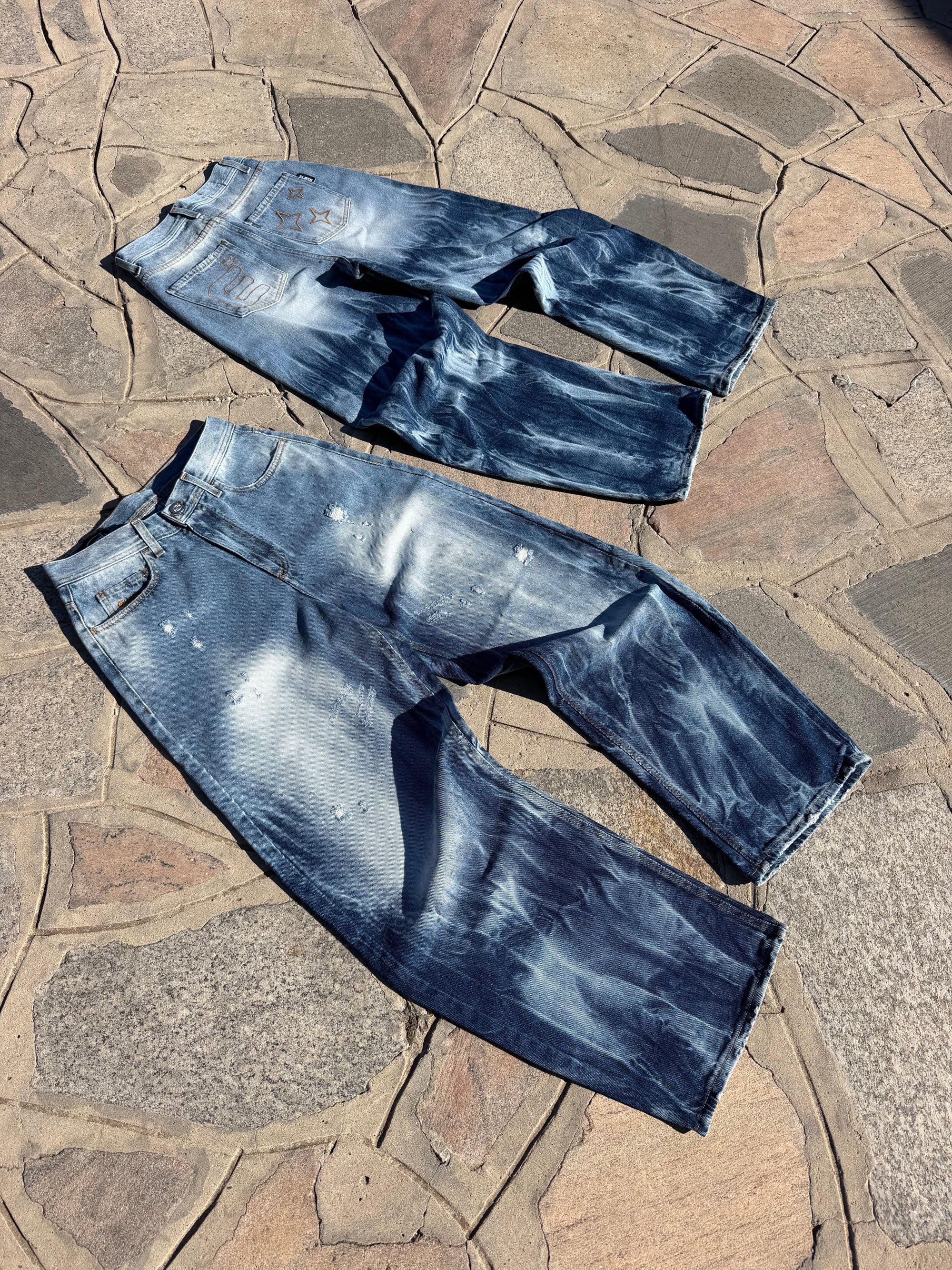 DENIM BAGGY  LIGHTNING