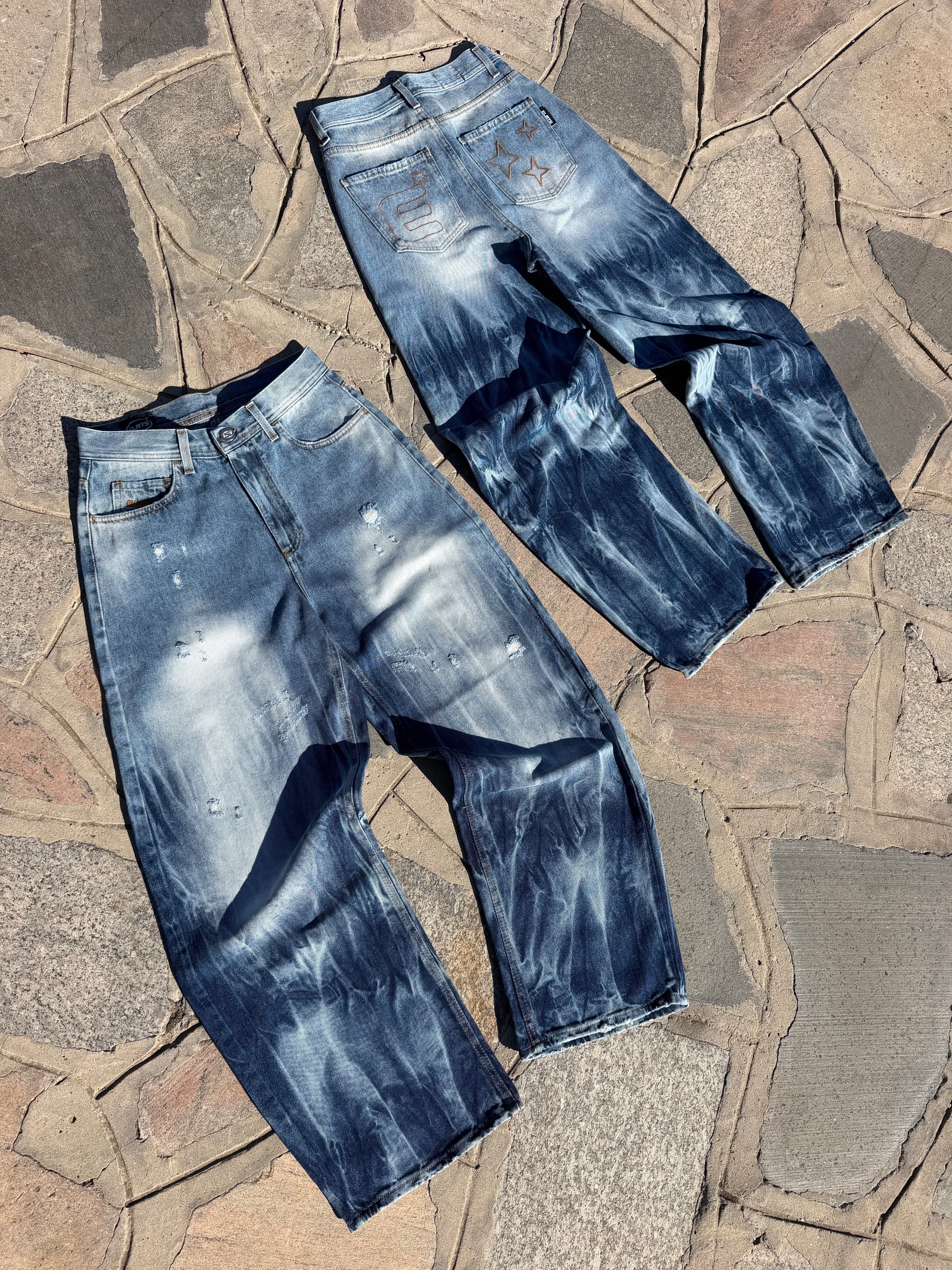 DENIM BAGGY  LIGHTNING