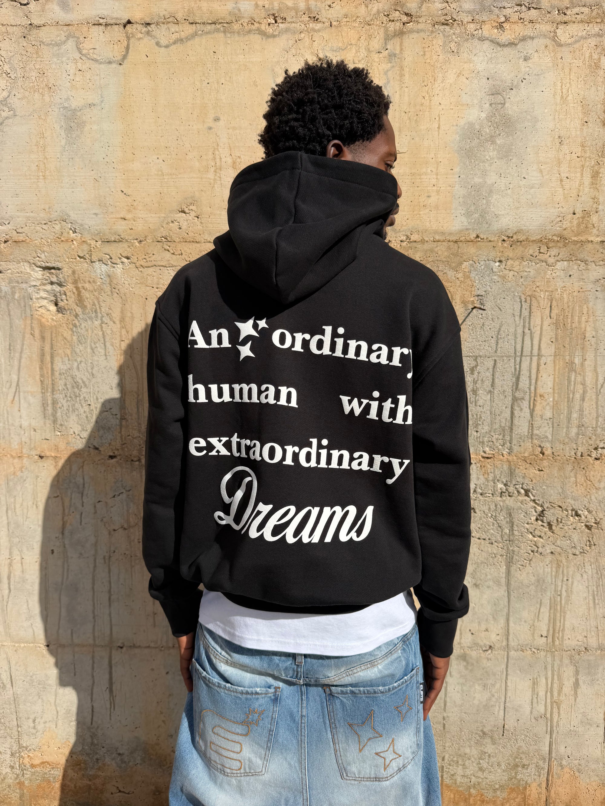 DREAMS HOODIE PITCH BLACK